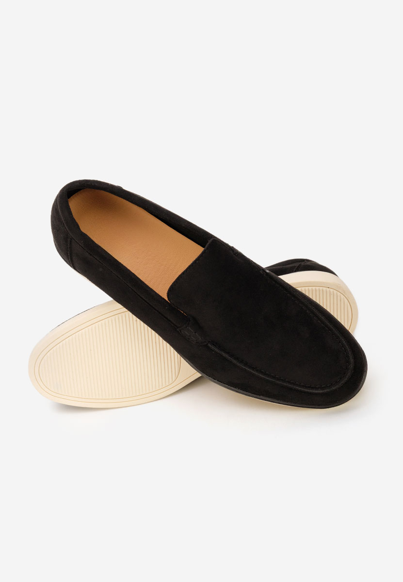 Černé pánské mokasíny Odens