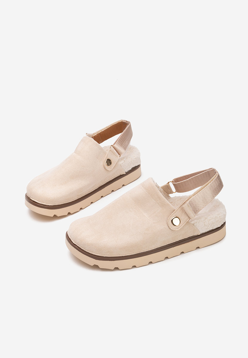 Béžové dámské dřeváky Tamra