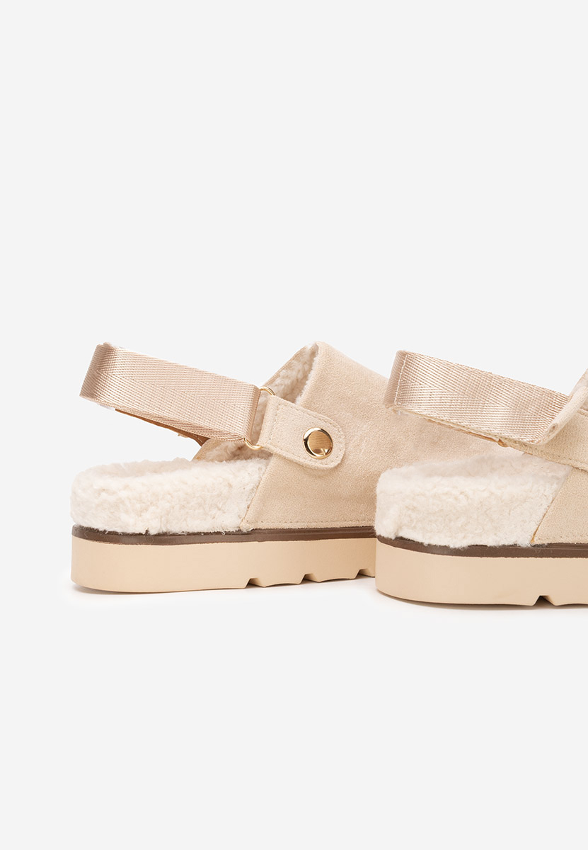 Béžové dámské dřeváky Tamra