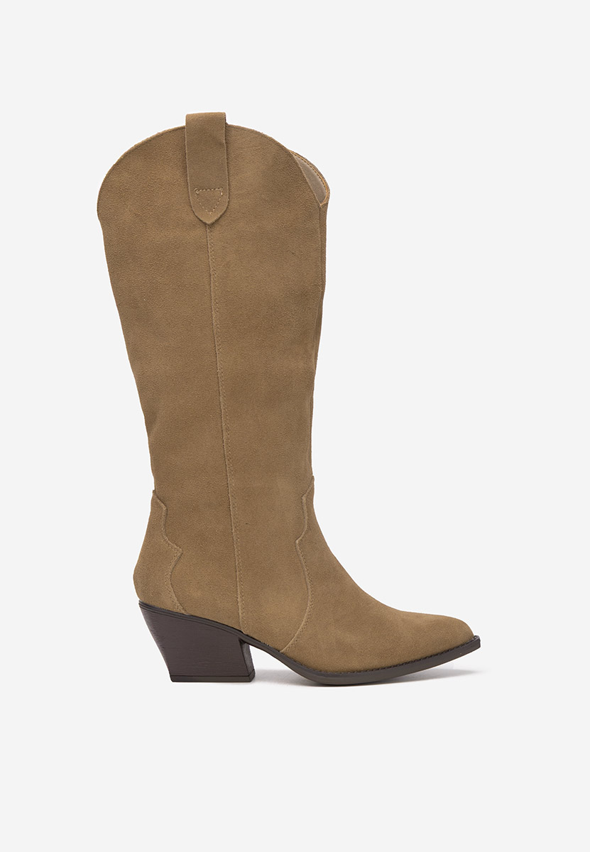 Khaki dámské kozačky Hetafe