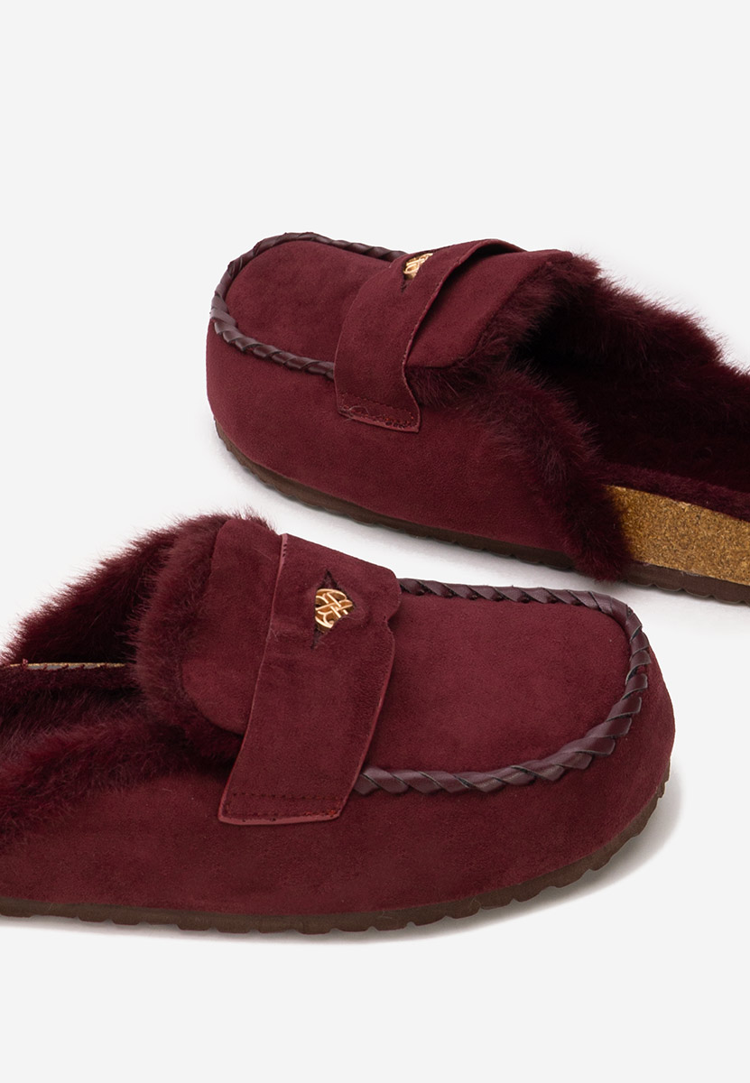 Bordové dámské dřeváky Mirania