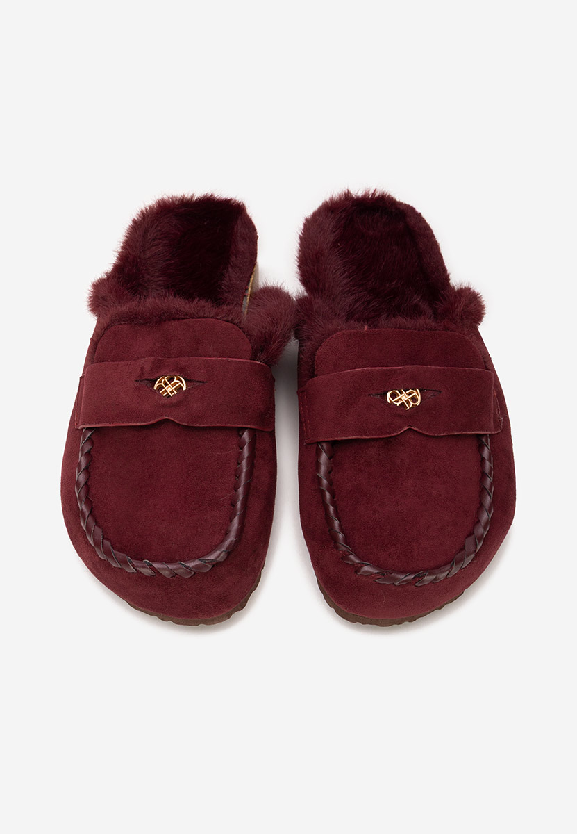 Bordové dámské dřeváky Mirania