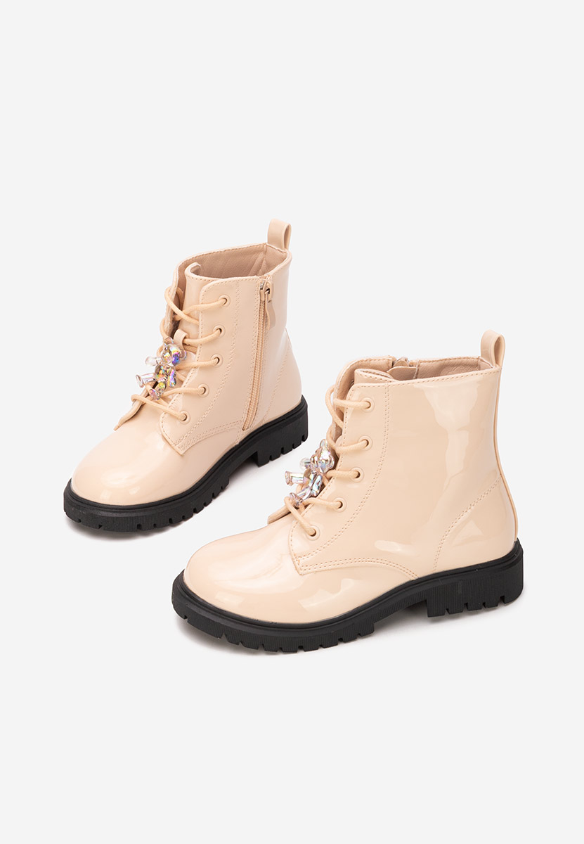 Béžové dívčí kotníkové boty Andonia