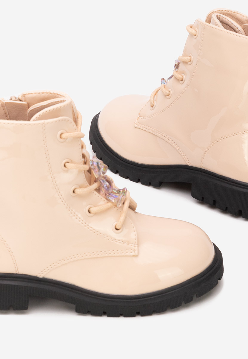 Béžové dívčí kotníkové boty Andonia