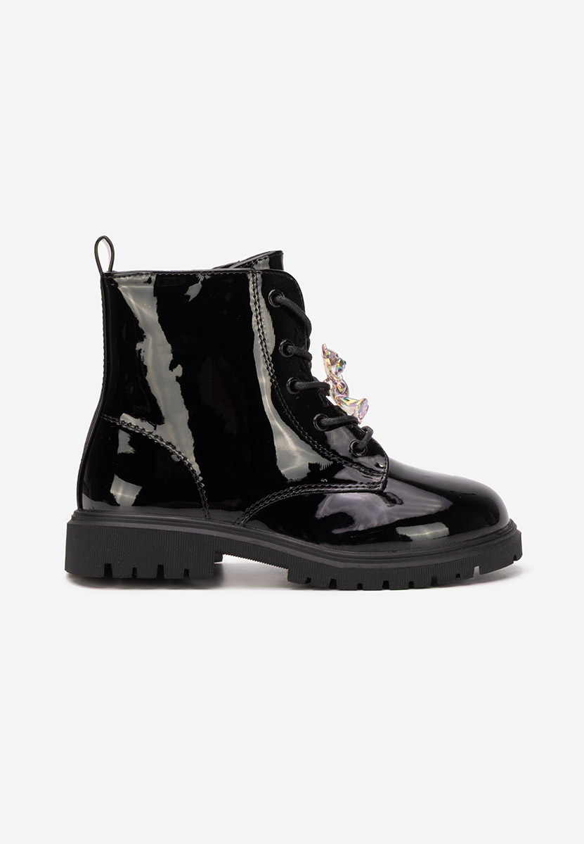 Černé dívčí kotníkové boty Andonia