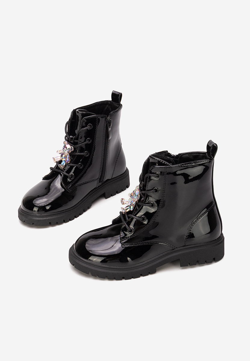 Černé dívčí kotníkové boty Andonia