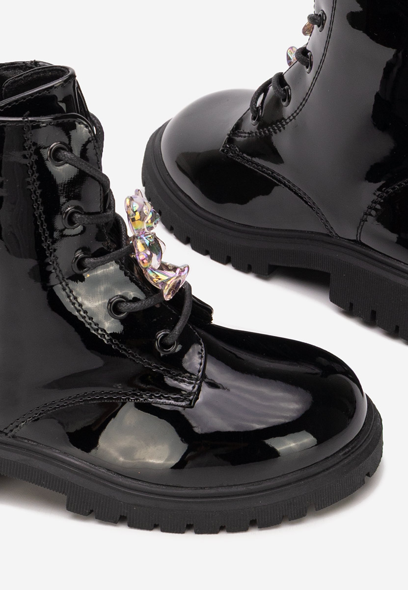 Černé dívčí kotníkové boty Andonia