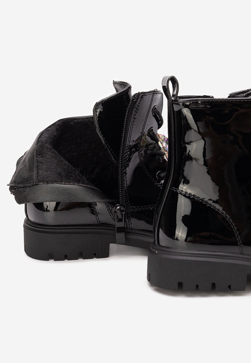 Černé dívčí kotníkové boty Andonia