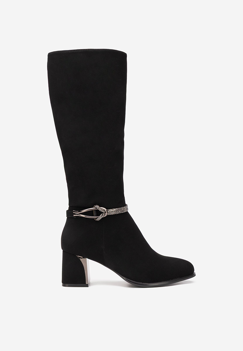 Černé dámské kozačky Avenora