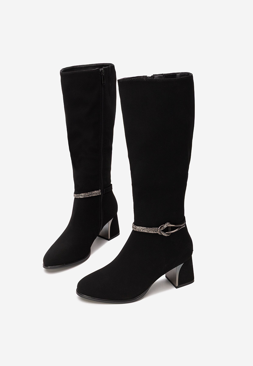 Černé dámské kozačky Avenora