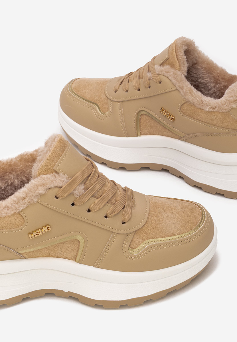 Khaki zimní tenisky dámské Azaira