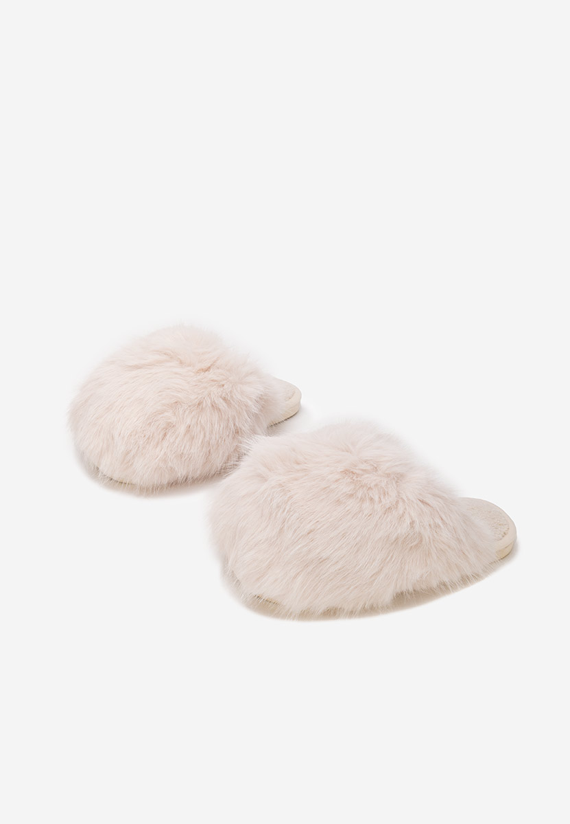 Béžové domácí pantofle Vesoria