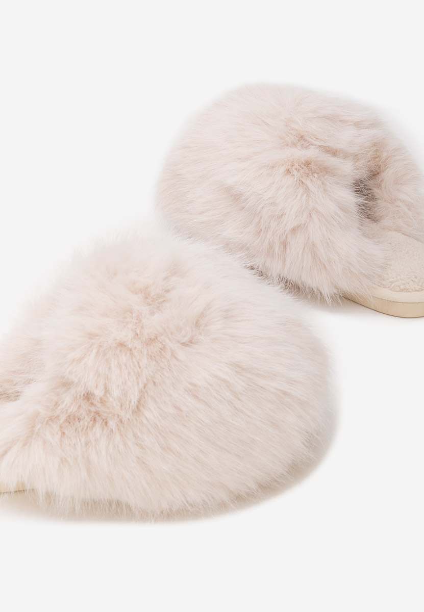 Béžové domácí pantofle Vesoria