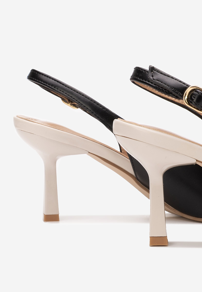 Černé lodičky s otevřenou pätou Serenia Černé lodičky s otevřenou pätou Serenia