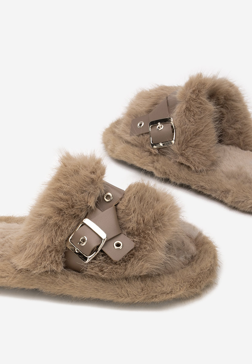 Khaki domácí pantofle Arlete