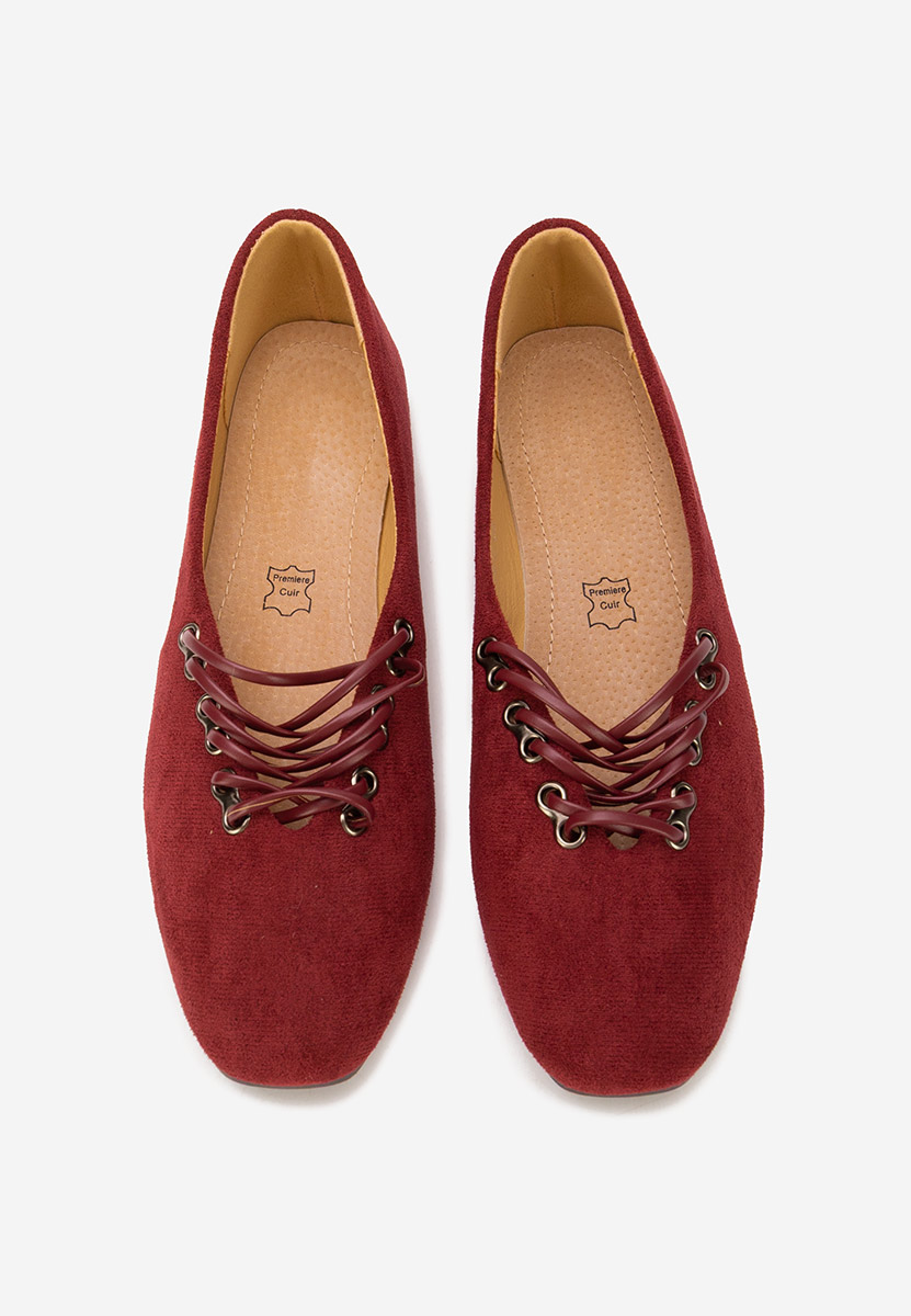 Červené dámské baleríny Carela Červené dámské baleríny Carela