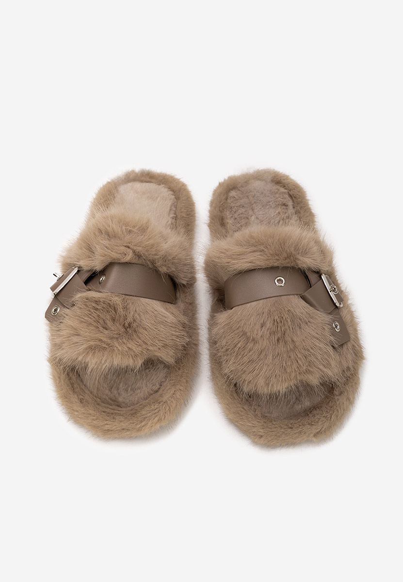 Khaki domácí pantofle Arlete