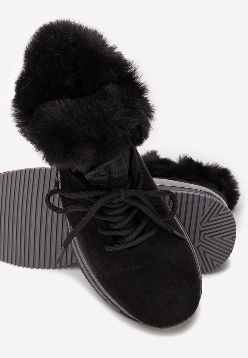 Černé zimní tenisky dámské Axira