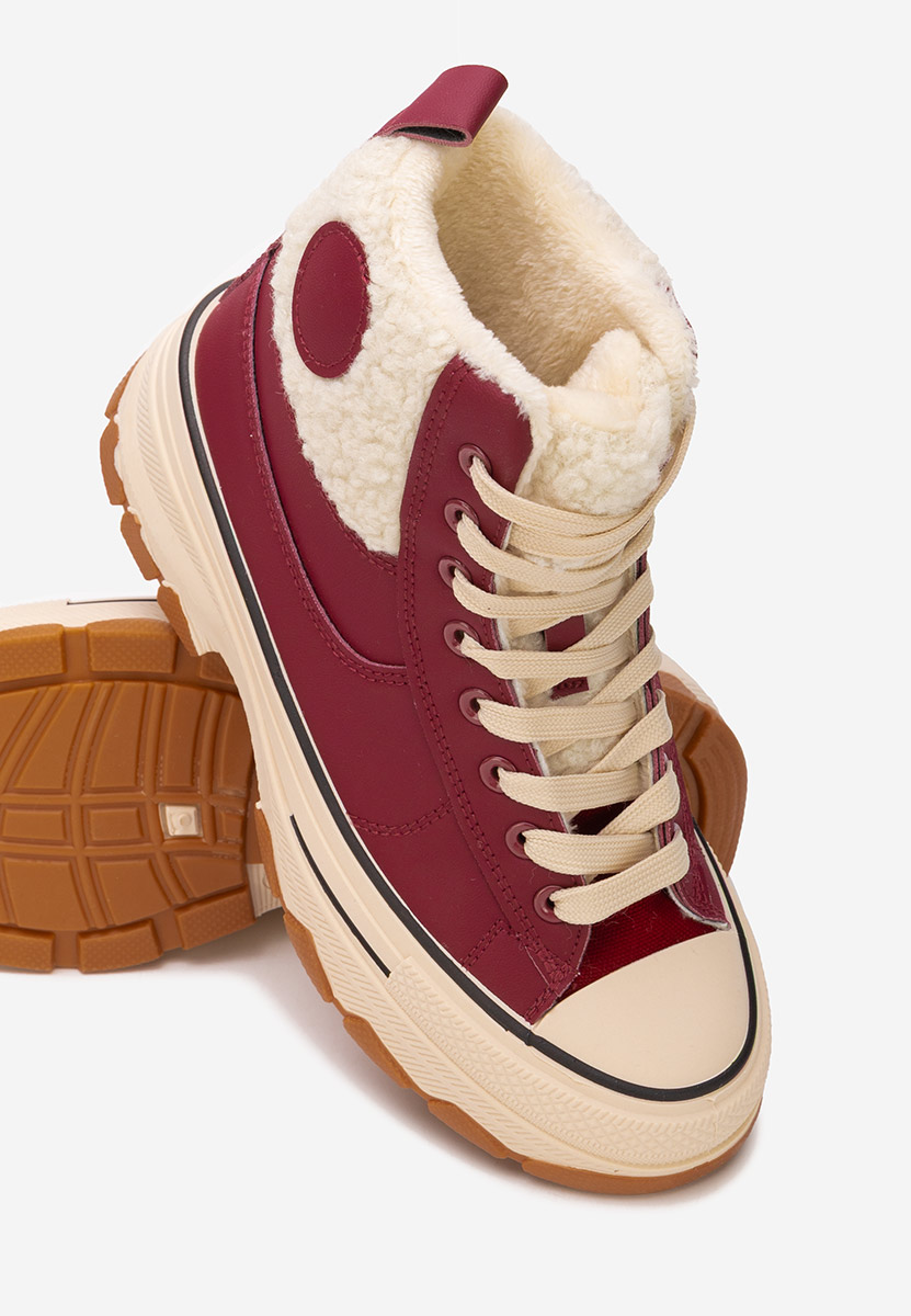 Bordové kotníkové tenisky Oziana