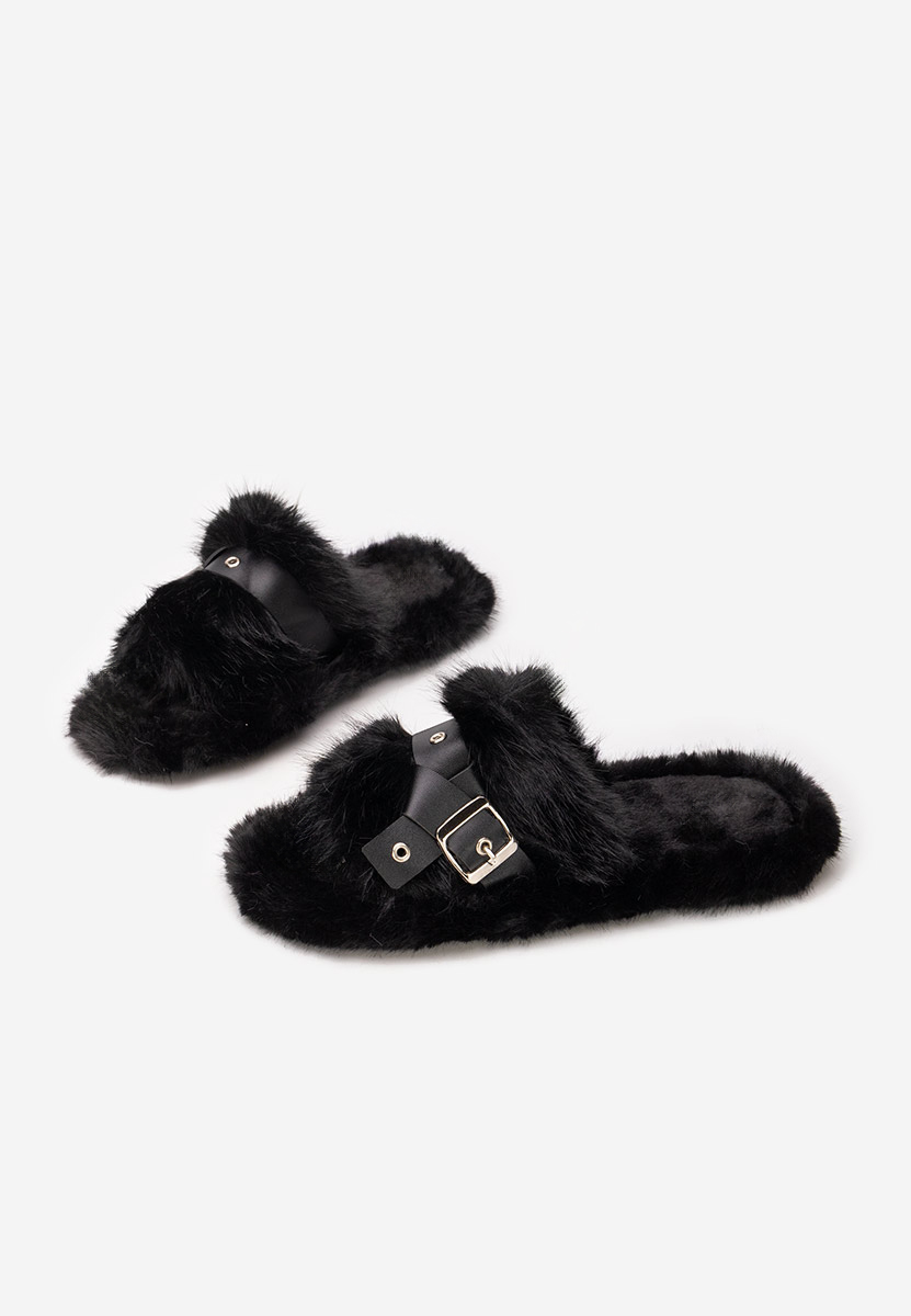 Černé domácí pantofle Arlete