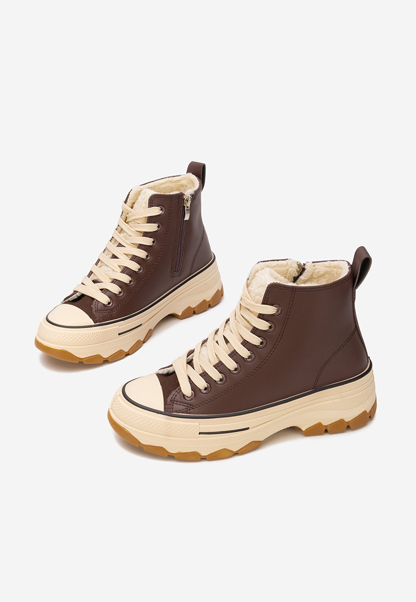 Hnedé kotníkové tenisky Raviana V7