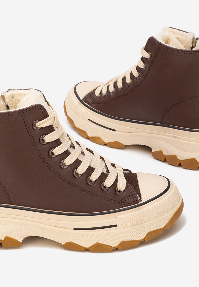 Hnedé kotníkové tenisky Raviana V7