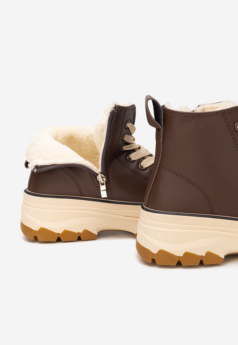 Hnedé kotníkové tenisky Raviana V7