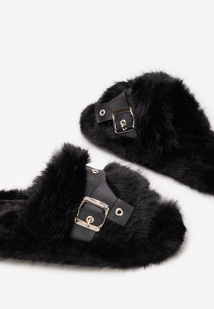 Černé domácí pantofle Arlete