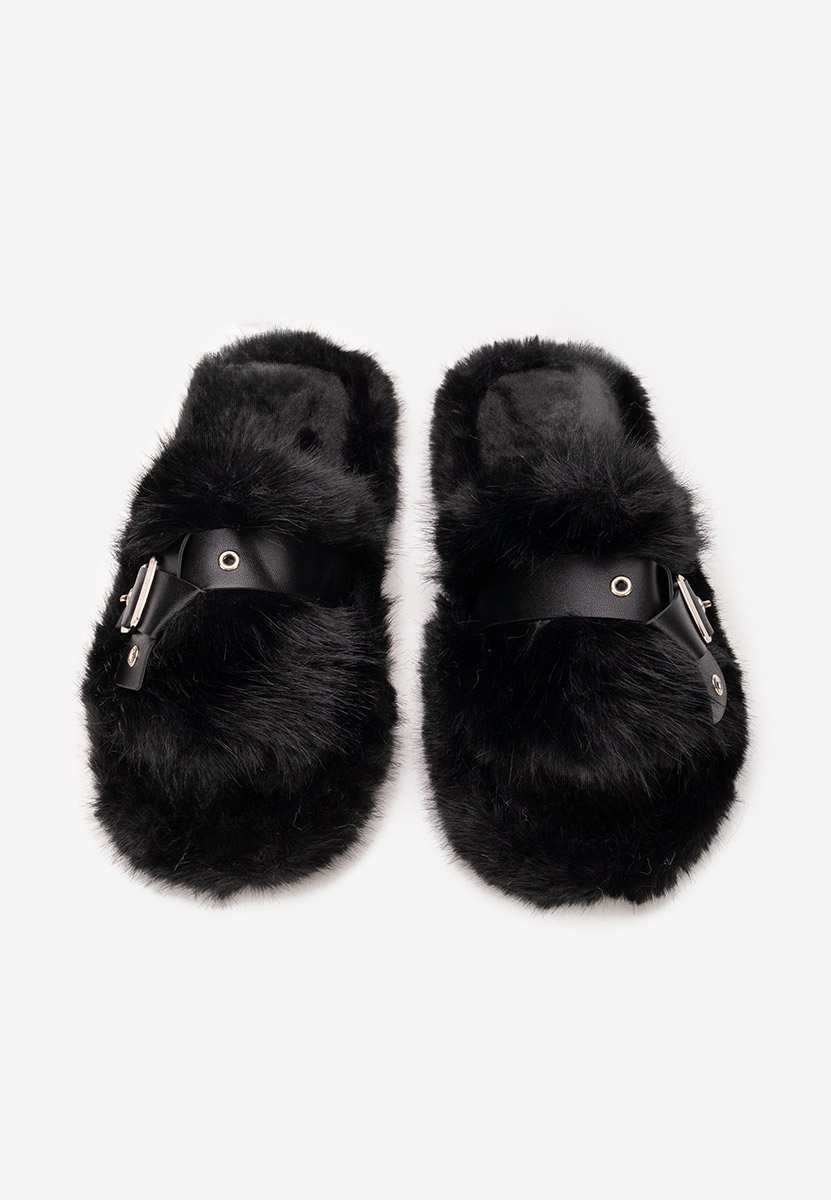 Černé domácí pantofle Arlete