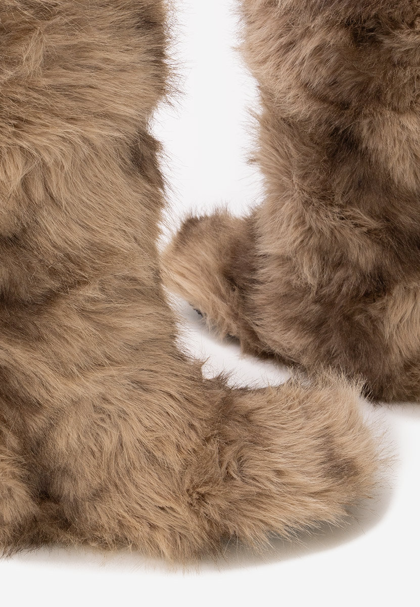 Khaki dámské zimní boty Gelira