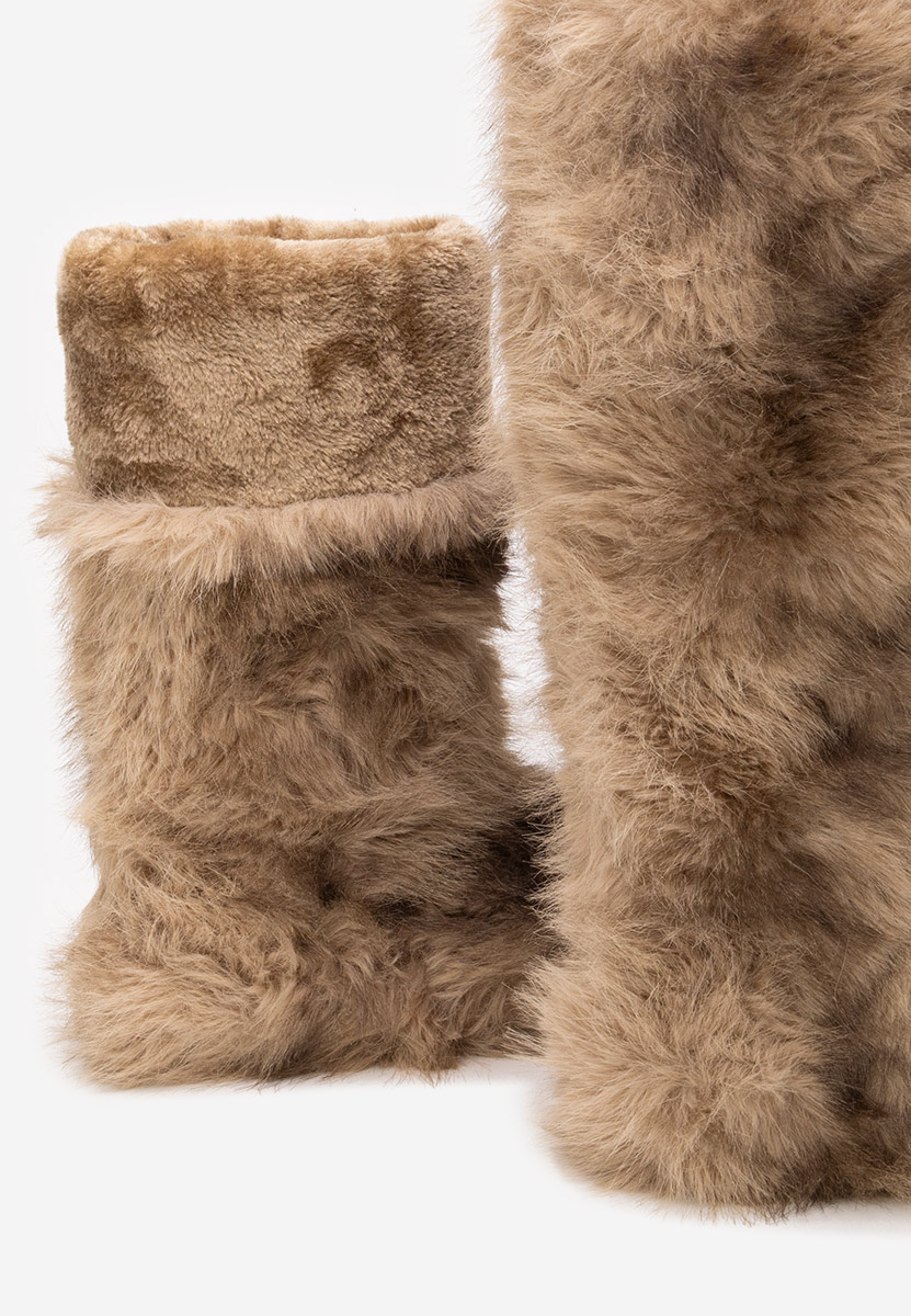 Khaki dámské zimní boty Gelira