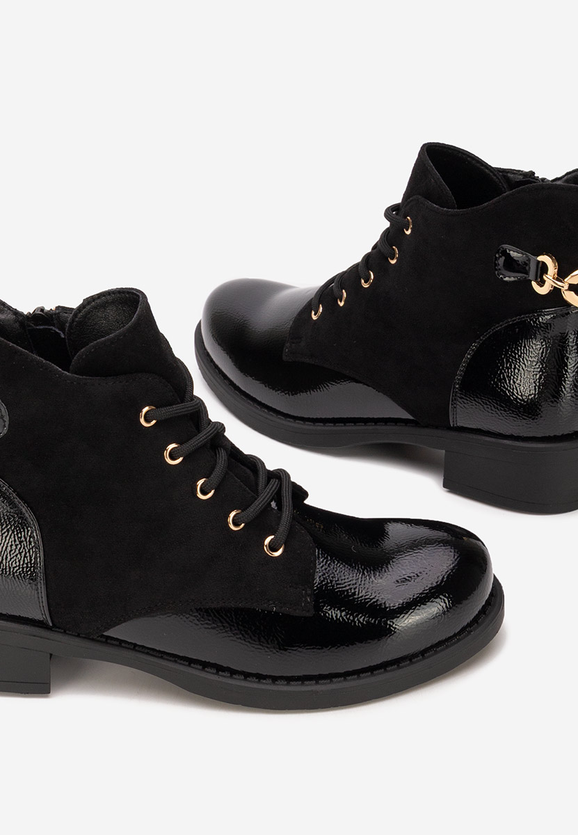 Černé dámské kotníková obuv Rinalis