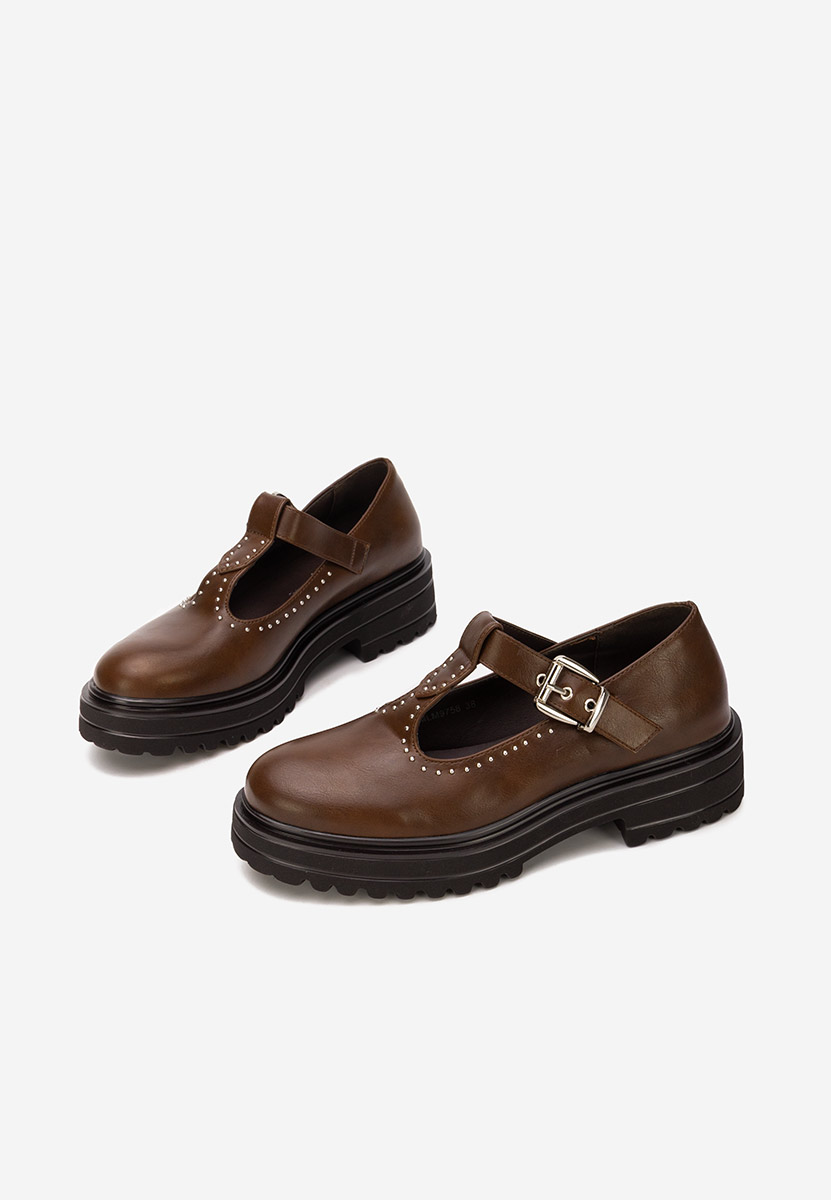 Hnedé dámské polobotky Pietrina Hnedé dámské polobotky Pietrina