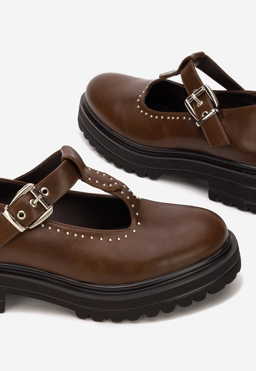 Hnedé dámské polobotky Pietrina Hnedé dámské polobotky Pietrina