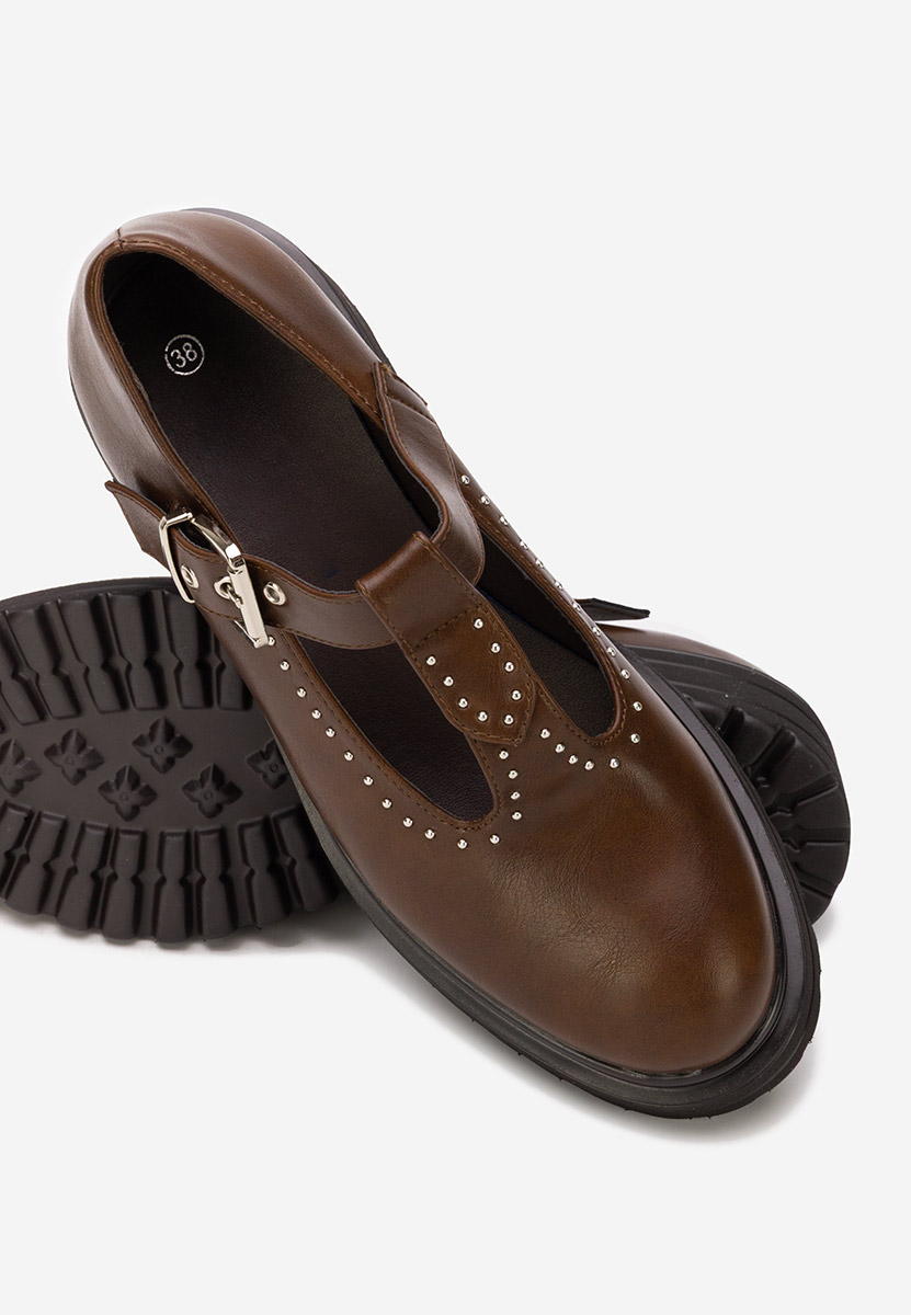 Hnedé dámské polobotky Pietrina Hnedé dámské polobotky Pietrina