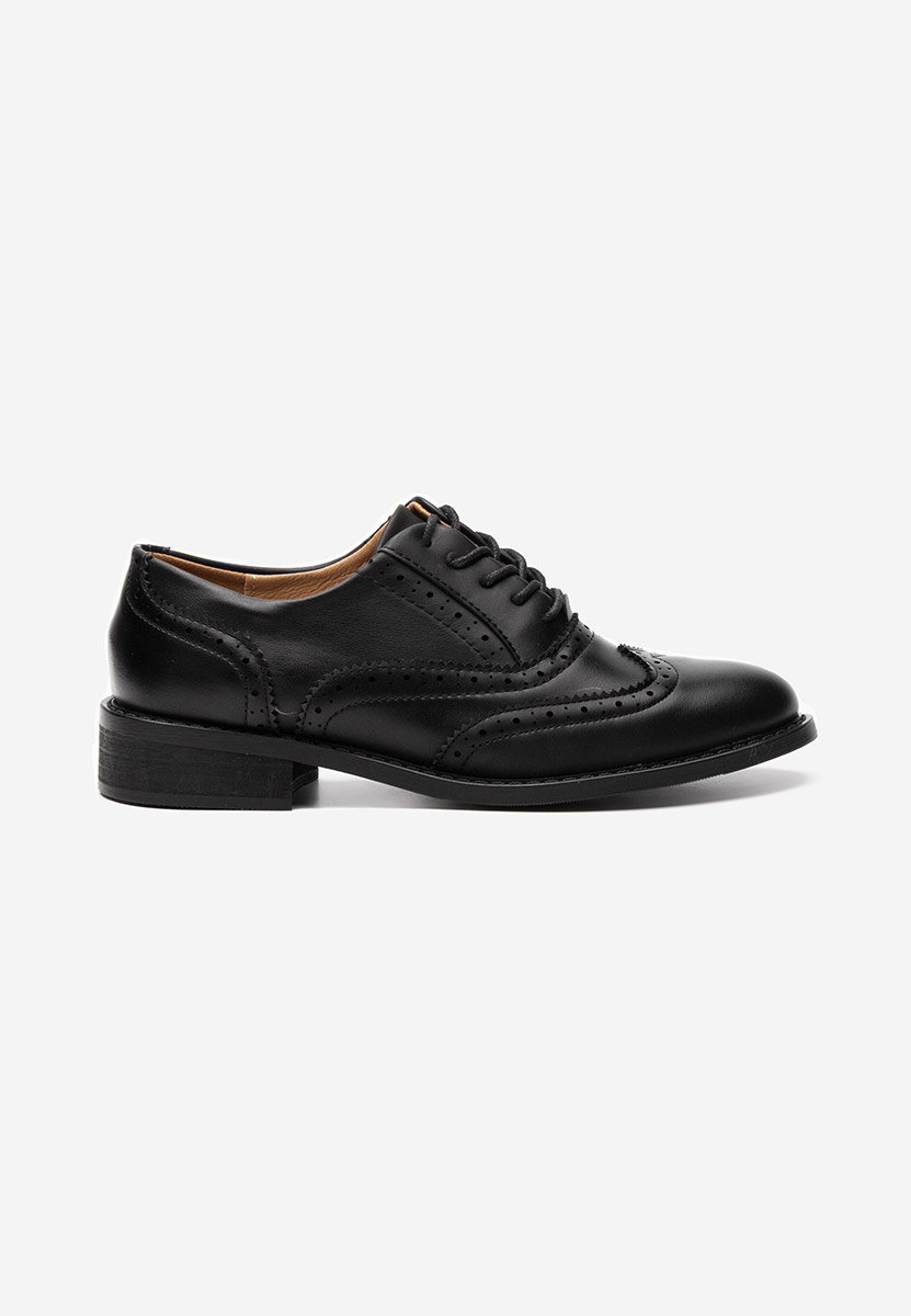 Černé dámské brogue obuv Cilora Černé dámské brogue obuv Cilora