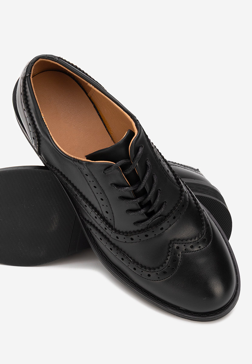 Černé dámské brogue obuv Cilora Černé dámské brogue obuv Cilora