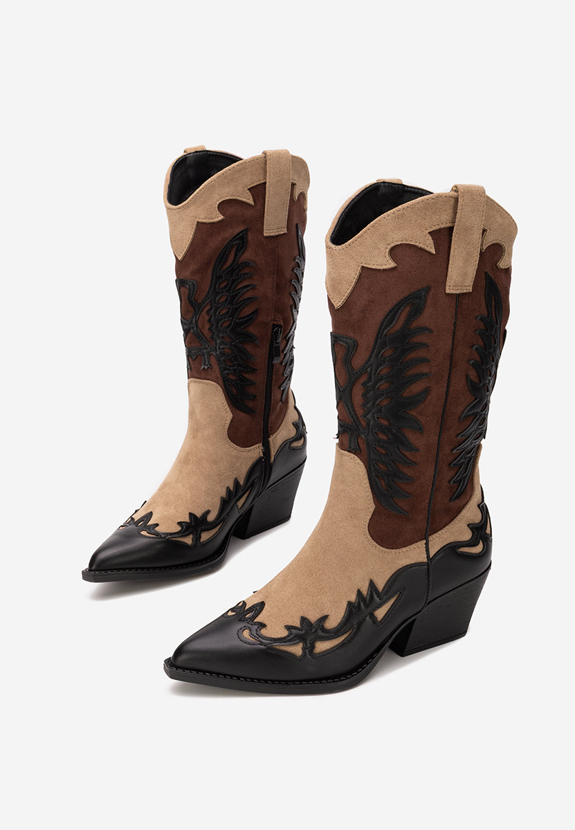 Černé dámské kozačky Jasnira