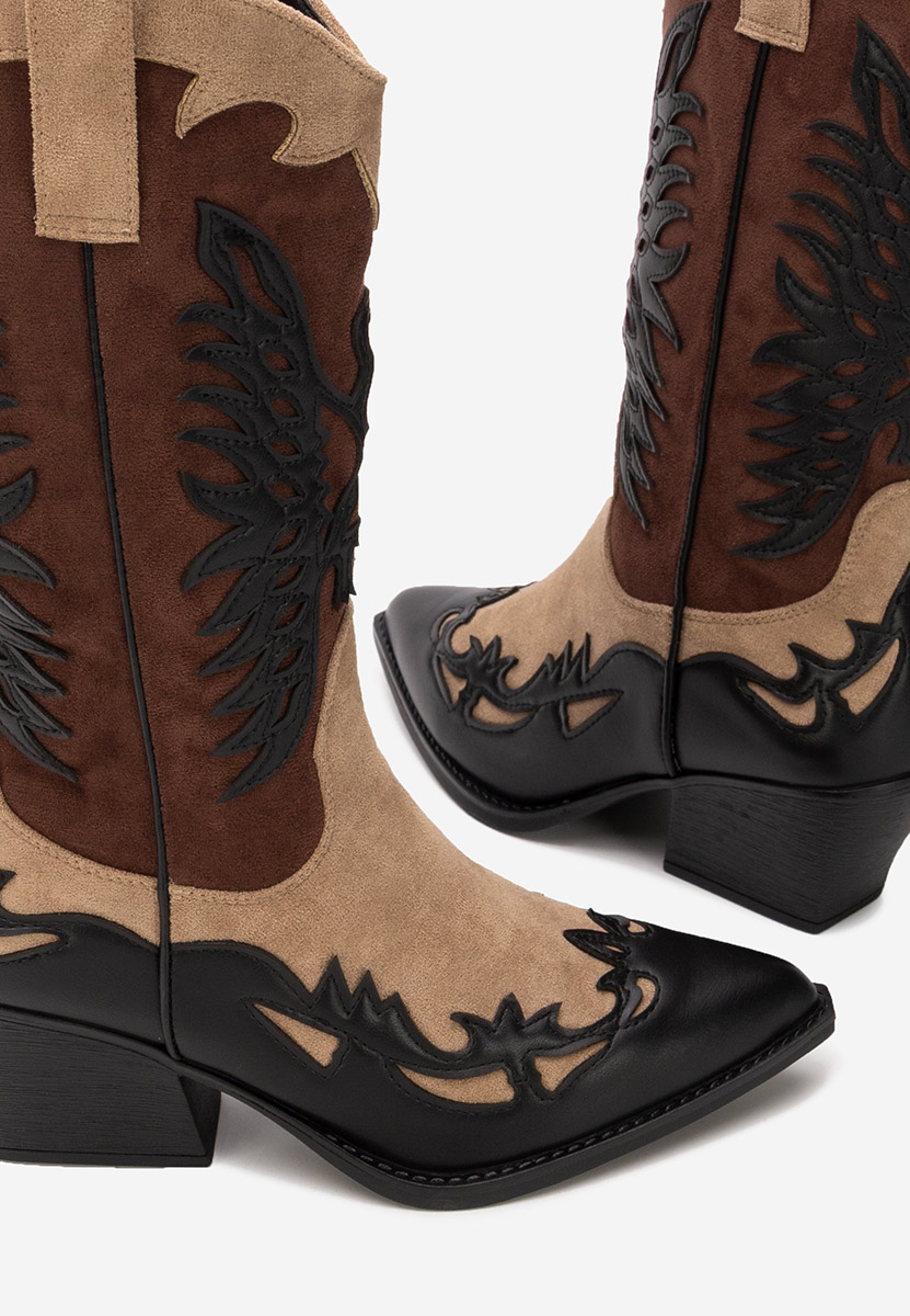 Černé dámské kozačky Jasnira