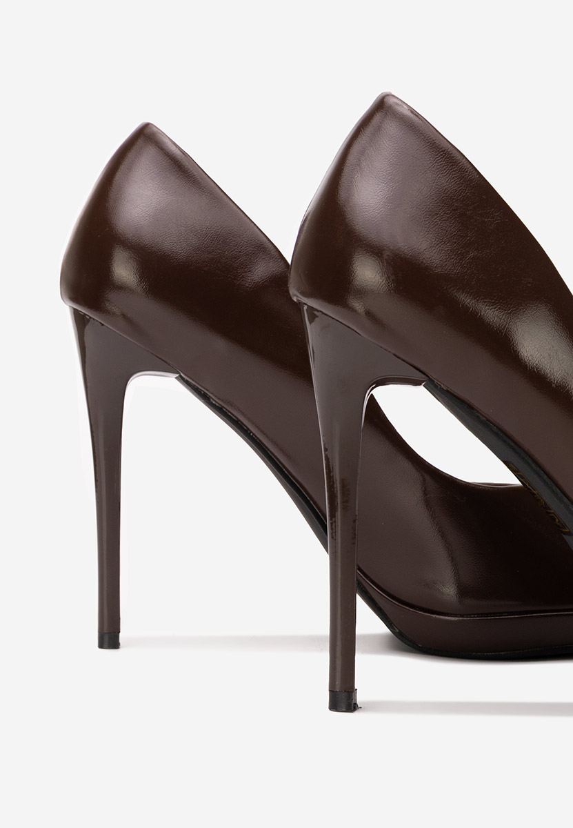 Hnedé lodičky do špičky Reneia Hnedé lodičky do špičky Reneia