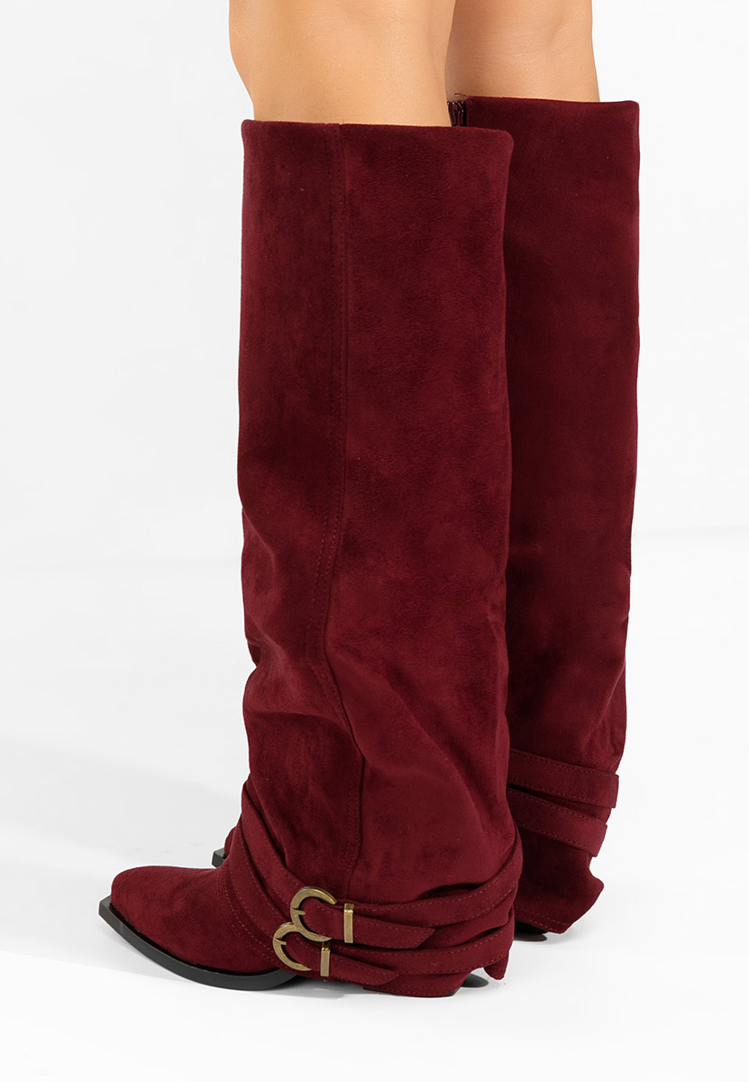 Bordové vysoké kozačky Vencilie Bordové vysoké kozačky Vencilie