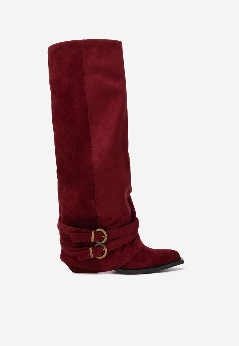 Bordové vysoké kozačky Vencilie Bordové vysoké kozačky Vencilie