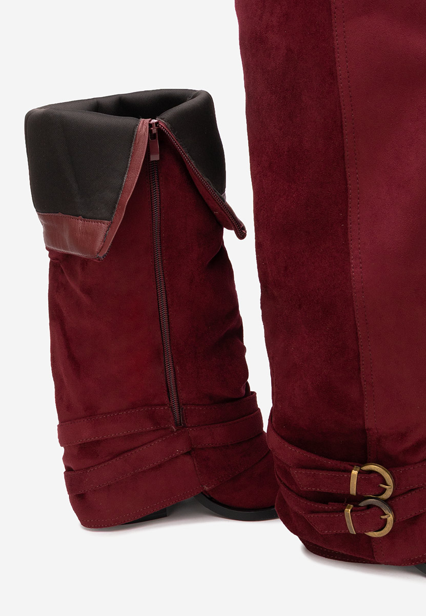 Bordové vysoké kozačky Vencilie Bordové vysoké kozačky Vencilie