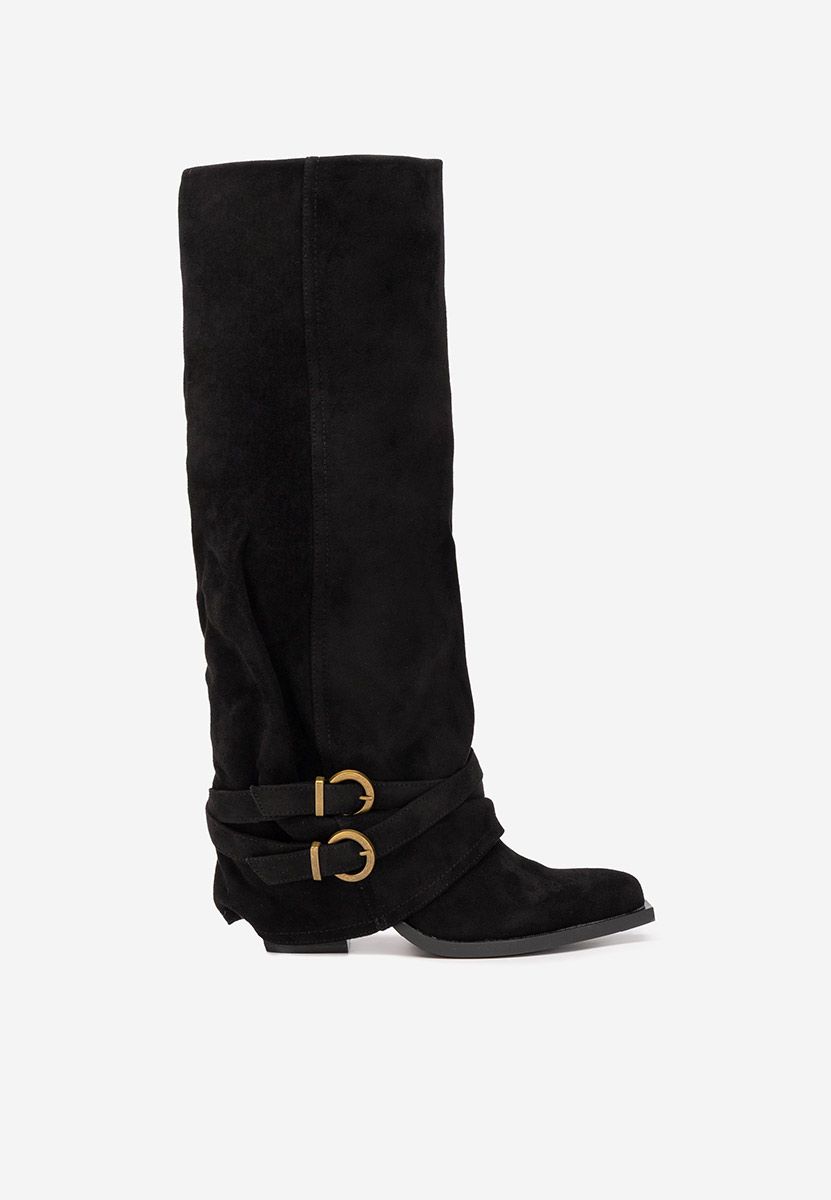 Černé vysoké kozačky Vencilie Černé vysoké kozačky Vencilie