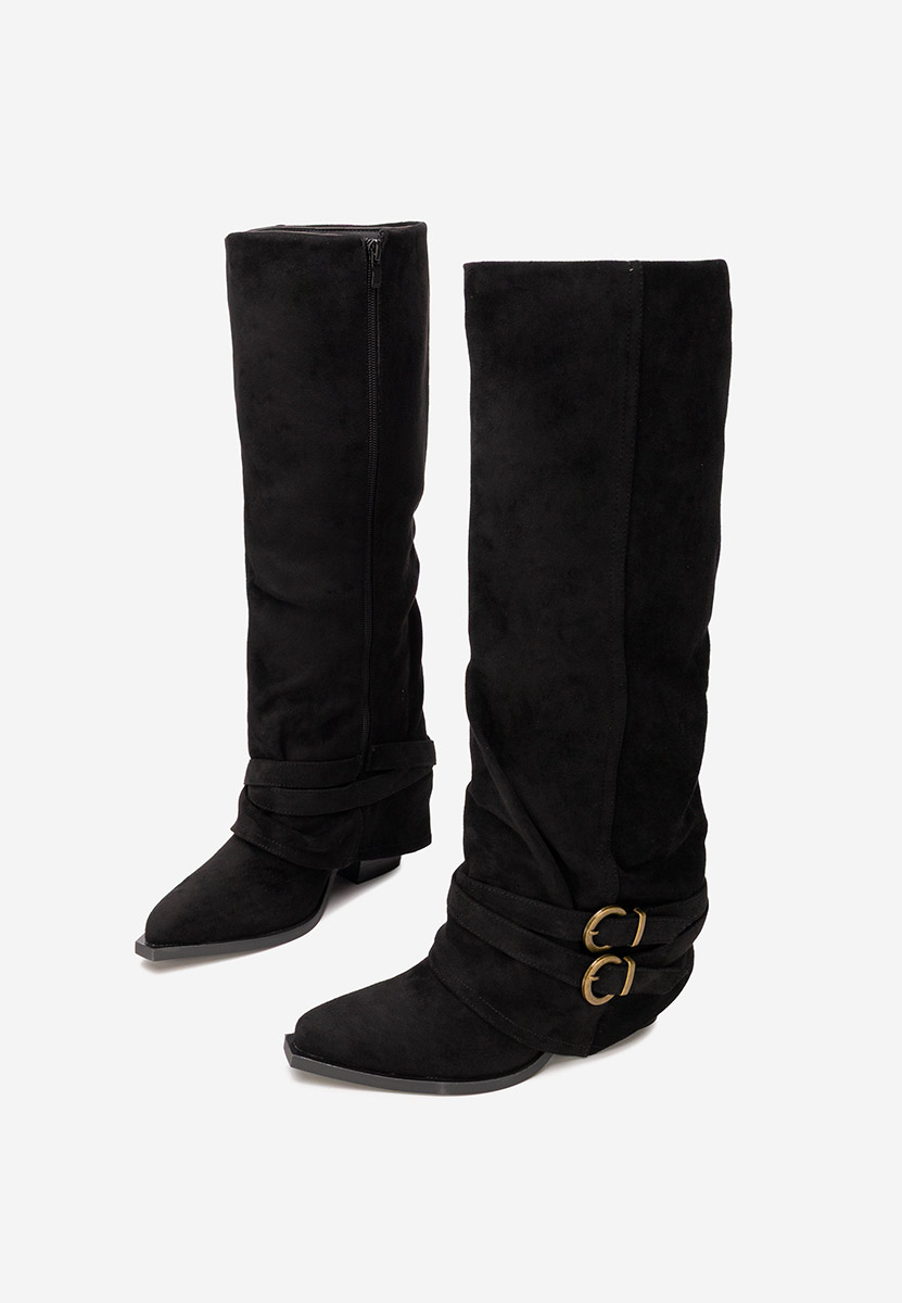 Černé vysoké kozačky Vencilie Černé vysoké kozačky Vencilie