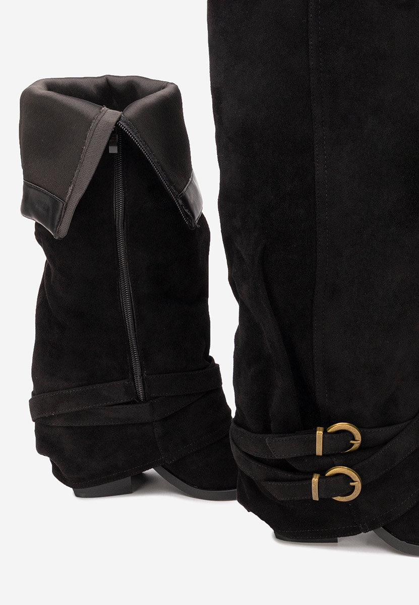 Černé vysoké kozačky Vencilie Černé vysoké kozačky Vencilie