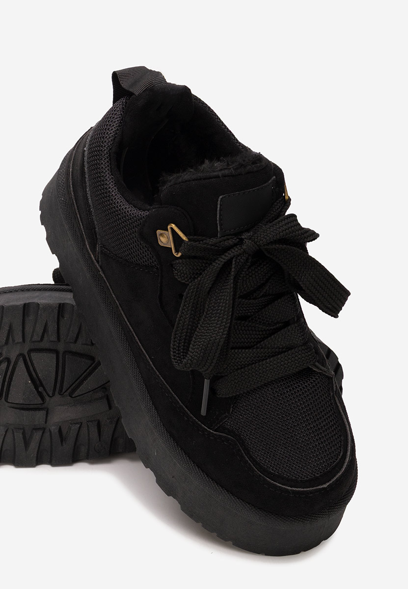 Černé dámské tenisky na platformě Isariel