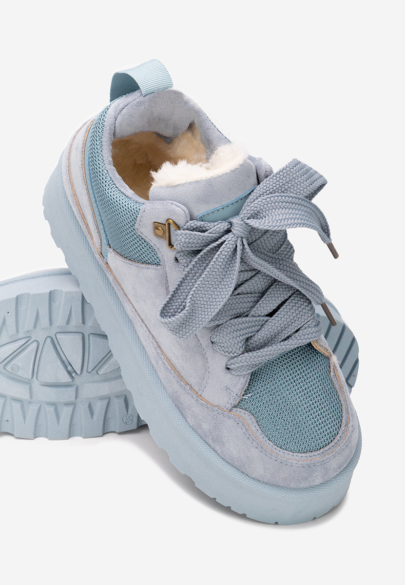 Modré dámské tenisky na platformě Isariel