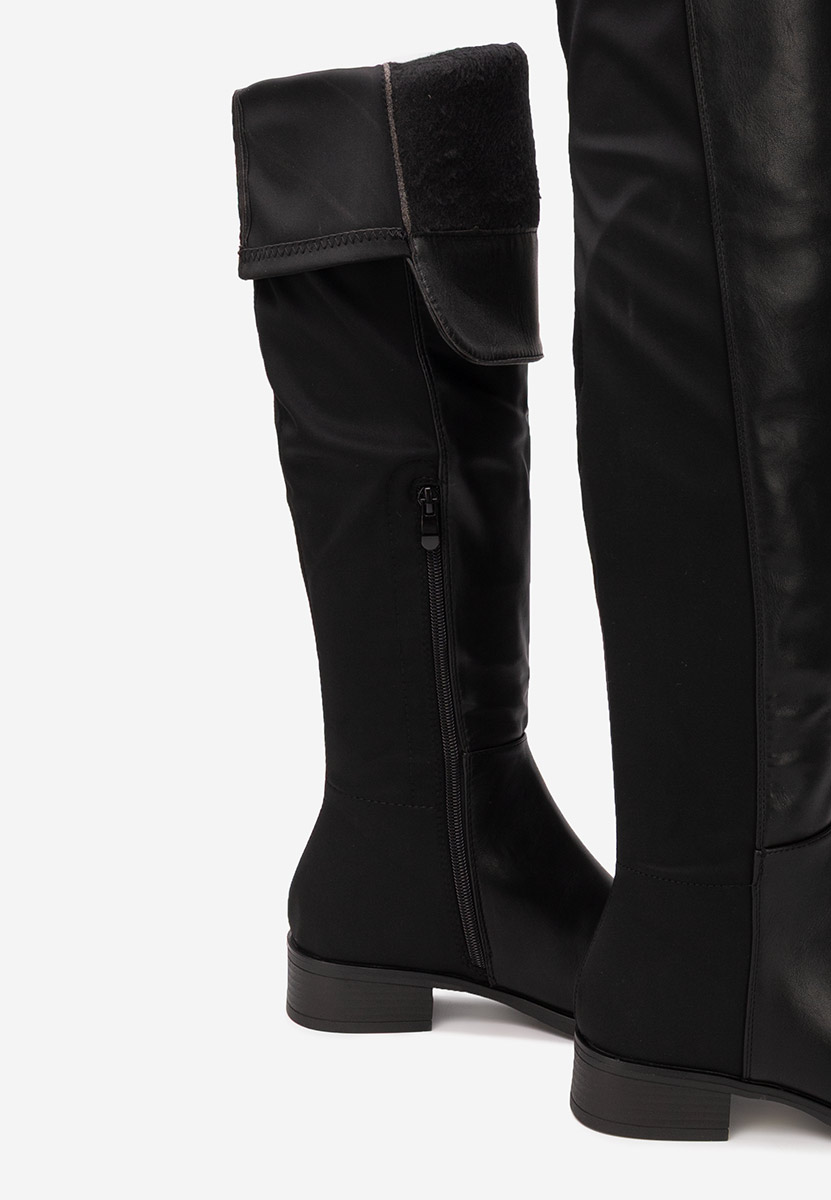 Černé kozačky nad koleno Inies V2 Černé kozačky nad koleno Inies V2