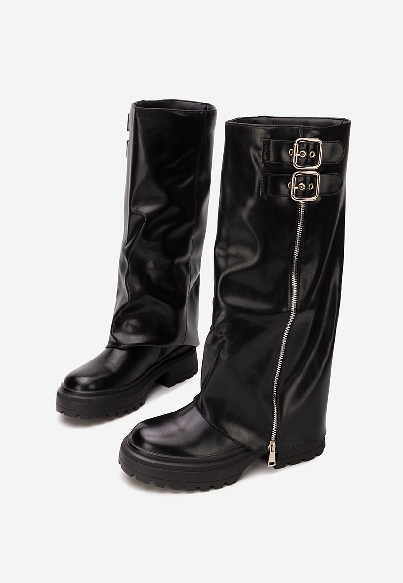 Černé dámské kozačky Jorena